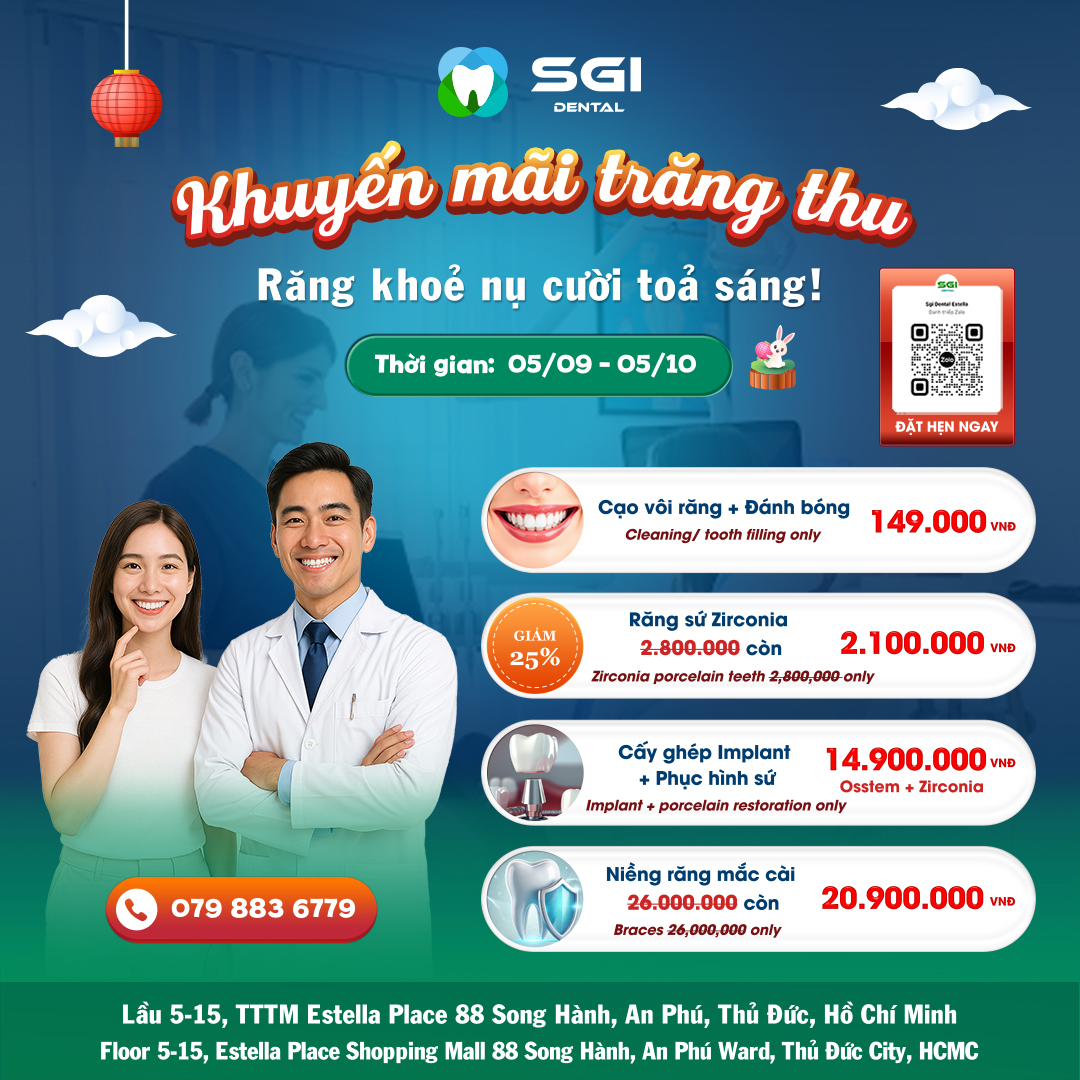 🎑 CHÀO ĐÓN TRUNG THU – RẠNG RỠ NỤ CƯỜI CÙNG SGI DENTAL 🎑